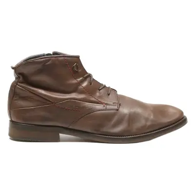 HECHTER Ankle Boots Brown Leather Mens UK 10.5