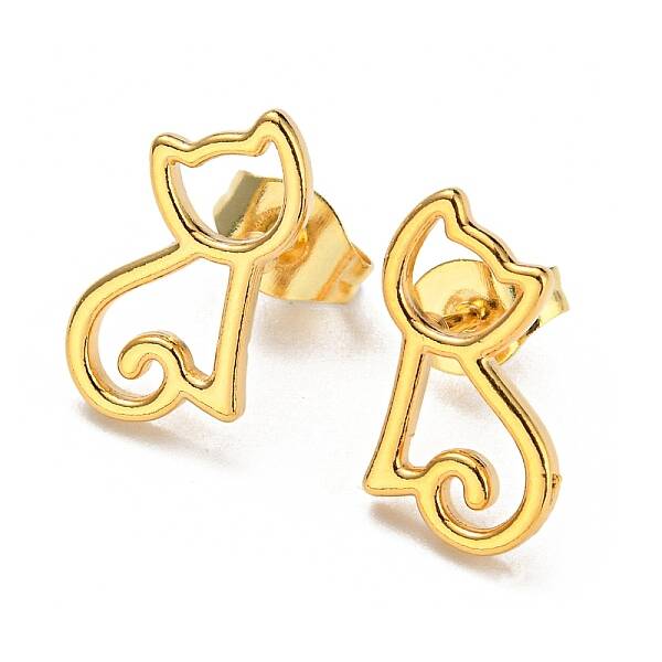 PVD Vacuum Plating 304 Stainless Steel Stud Earring for Women