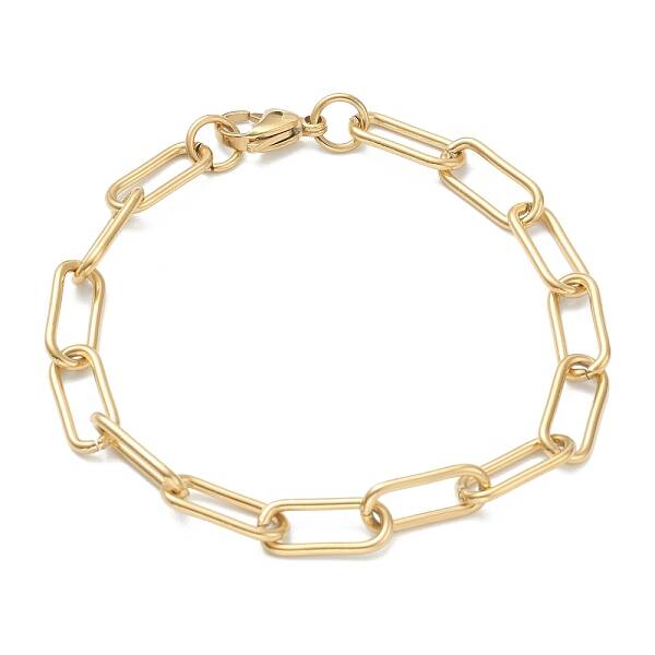 304 Stainless Steel Paperclip Chains Bracelets