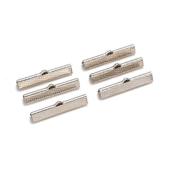 Iron Ribbon Crimp Ends