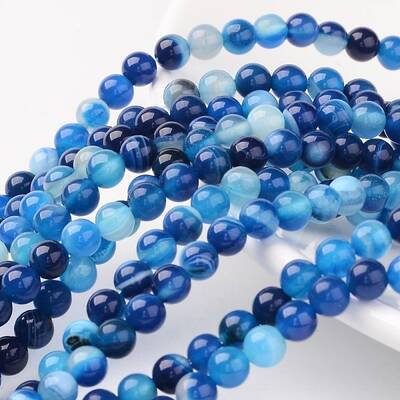 Natural Striped Agate/Banded Agate Beads