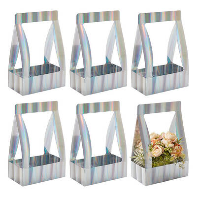 Transparent Rectangle Paper Bouquet Packaging Bags