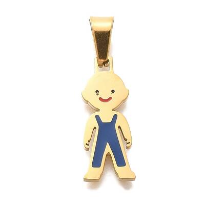 PVD Vacuum Plating 304 Stainless Steel Enamel Pendants