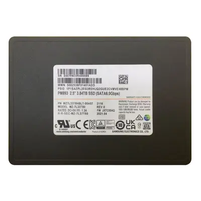 Samsung MZ-7L33T80 | PM893 Series 3.84TB 2.5-inch 6GB/s SATA V-NAND TLC Solid State Drive