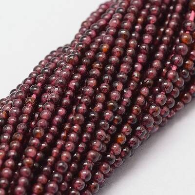 Natural Garnet Beads Strands