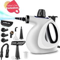 1200W Powerful Handheld Steam Cleaner with Detergent Container and Safety Lock with 12 Accessories, Multi-Purpose Pressurized...