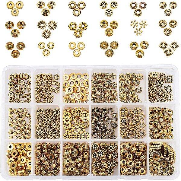 Tibetan Style Alloy Spacer Beads