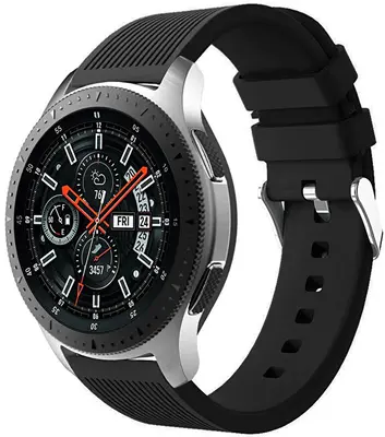 4Wrist Cinturino In Silicone Per Samsung Galaxy Watch - Nero 20 Mm