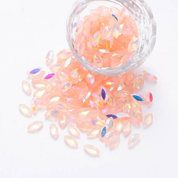 Transparent Resin Rhinestone Cabochons