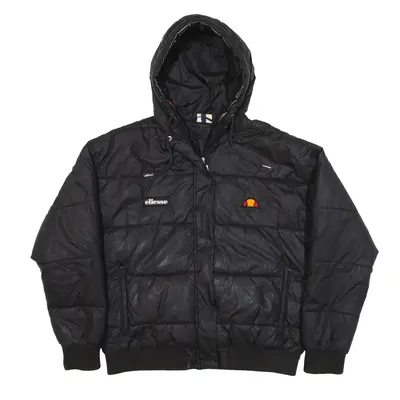 ELLESSE Insulated Puffer Jacket Black Womens UK 12