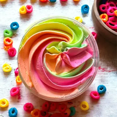 1oz Sample Size Fruit Loop Scented Whipped Body Butter Hydrating Silicone Free Organic Body Care Skin Care Lotions Comfort Da...