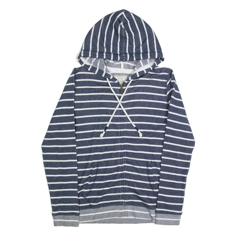 FAT FACE Womens Blue Hoodie Full Zip UK 8