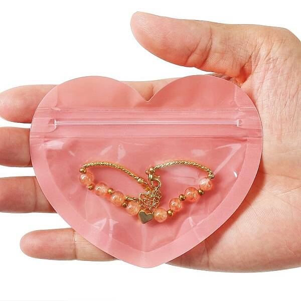 Heart Shaped PVC Zip Lock Bags