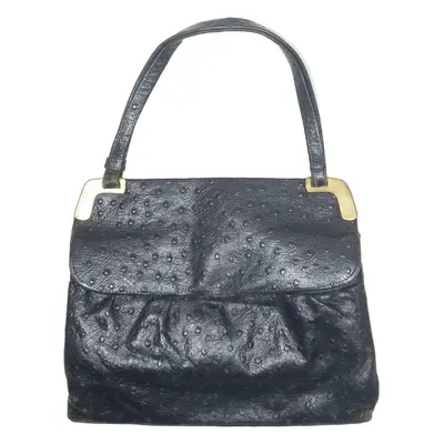 Womens Handbag Blue Leather 90s