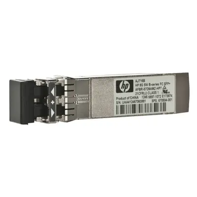 HP AJ716BR | B-Series 8Gb/s 8GBase-SR Multi-Mode Fibre 850nm 300m Fibre Channel Duplex LC Connector SFP+ Transceiver Module