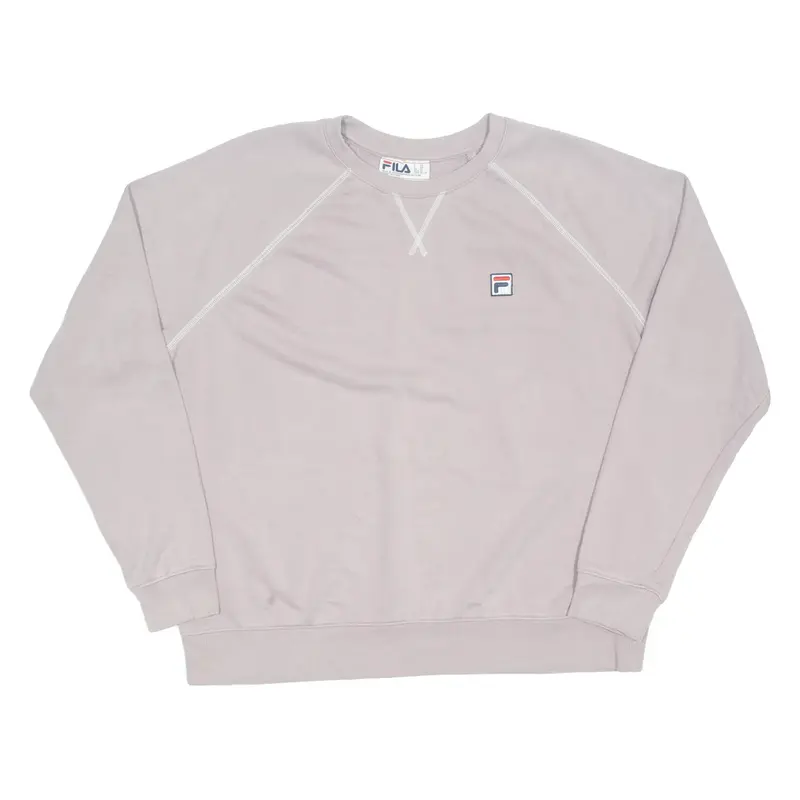 FILA Cropped Womens Sweatshirt Purple XL