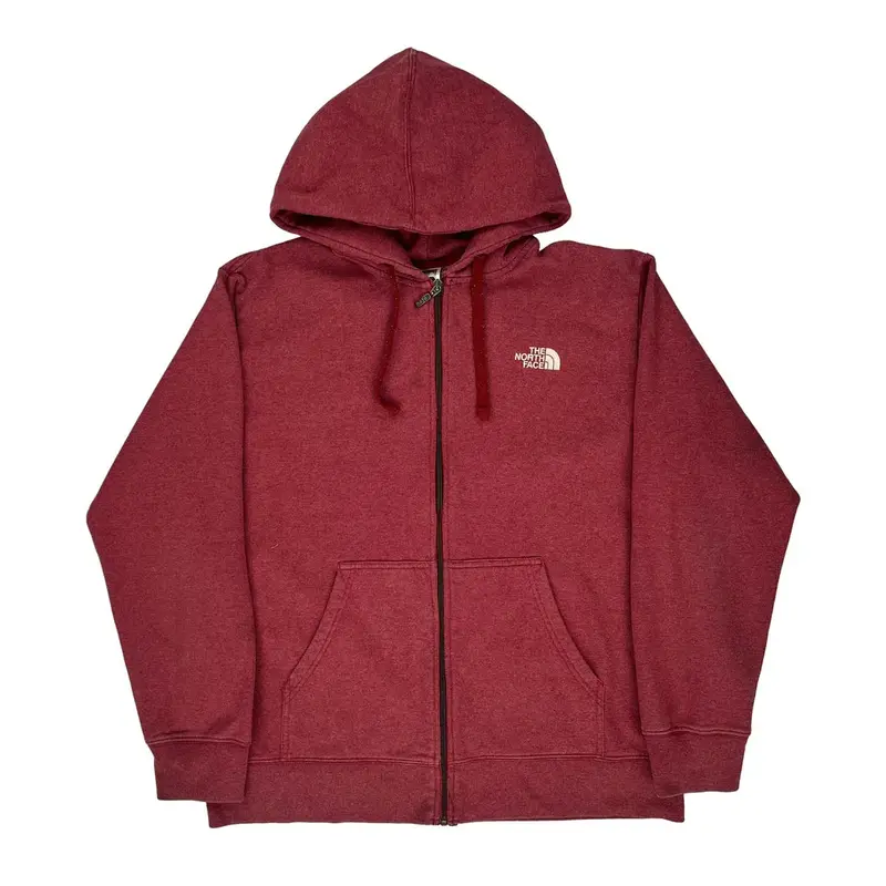 The North Face Hoodie - Large Red Cotton Blend