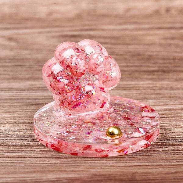 Resin Paw Print Mobile Phone Holder