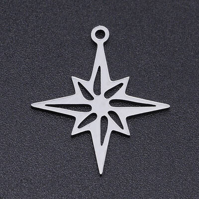Non-Tarnish 201 Stainless Steel Laser Cut Pendants