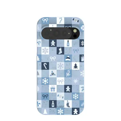 Powder Blue Winter Quilt Google Pixel 9/9 Pro Case