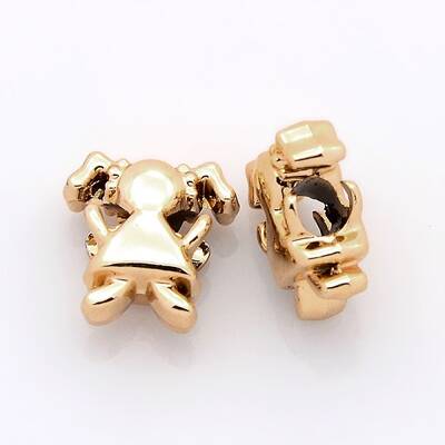 Nickel Free & Lead Free Golden Alloy European Beads