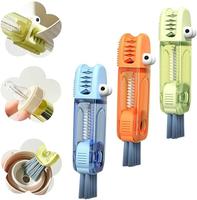 3-in-1 Multifunctional Gap Cleaning Brush, Multi-function Cup Lid Brush for Baby Bottles, Cups, Lids, Thermos Bottles, Glasse...