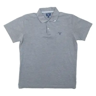 GANT Mens Polo Shirt Grey M