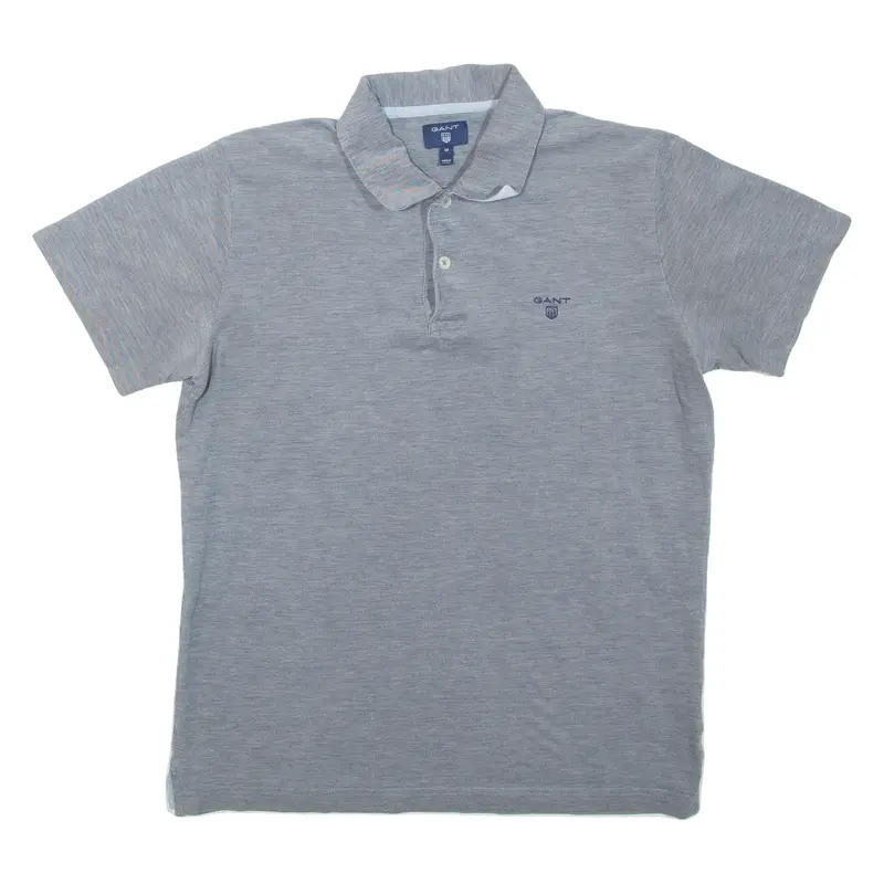 GANT Mens Polo Shirt Grey M
