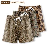 Pack 3  Duck Hunting Camo Shorts With 5 Inch Inseam, Perfect for Men & Women At the Gym, Basketball Camo Mesh Short, Gift for...