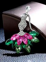 Elegant Rhinestone Decorated Brooch, Fashionable Flower Design Brooch for Party, Daily Clothing Decor, Trendy All-match & Exq...