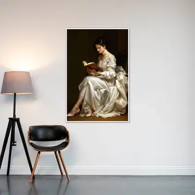 Graceful Reflection - Lady with a Book