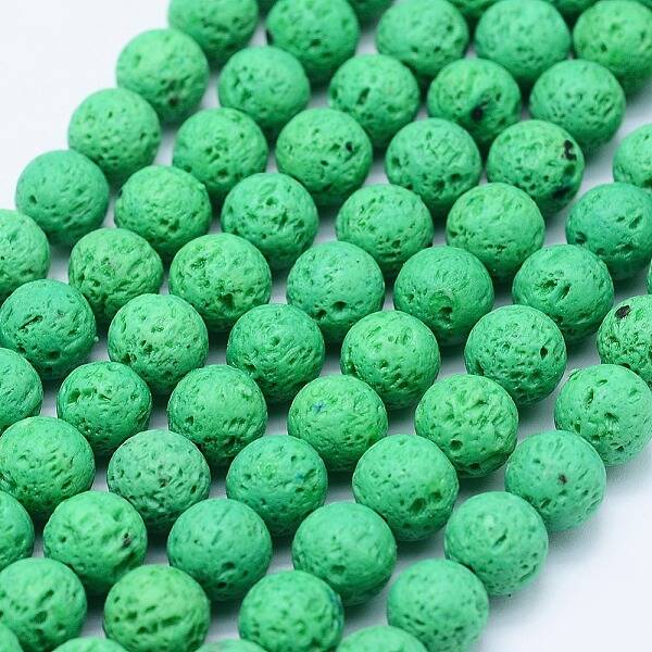 Natural Lava Rock Beads Strands