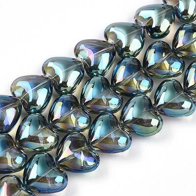 Electroplate UV Plating Glass Beads Strands