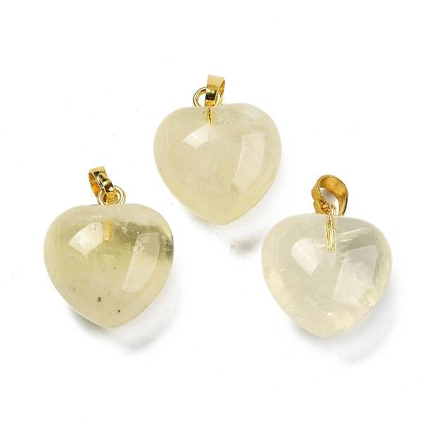 Natural Lemon Quartz Pendants