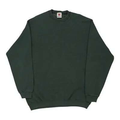 Members Mark Sweatshirt - XL Green Cotton Blend