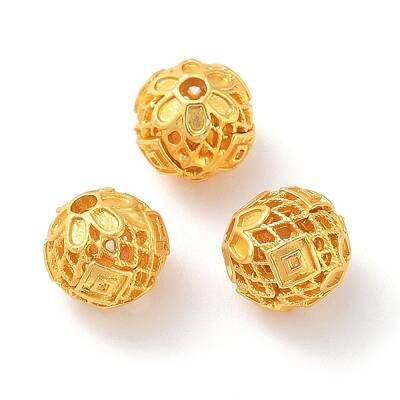 Alloy Hollow Beads