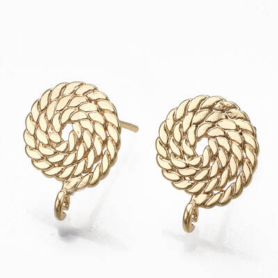 Brass Stud Earring Findings