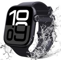 2025 New Fashion Touch Screen Smart Watch, IP67 Waterproof, Multifunctional Fitness Watch with 100+ Sports Modes, Message Rem...