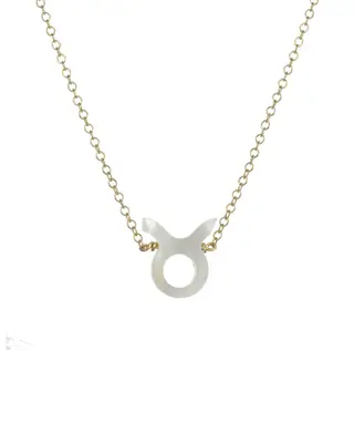 Zodiac Necklace | Metal Color: Gold | Sign: Taurus