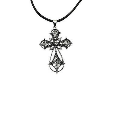 Cross Zinc Alloy Pendant Necklace