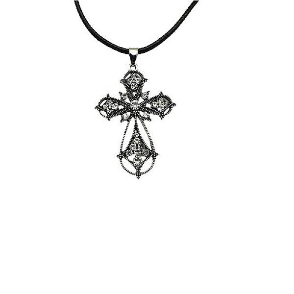 Cross Zinc Alloy Pendant Necklace