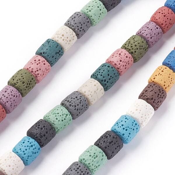 Natural Lava Rock Beads Strands