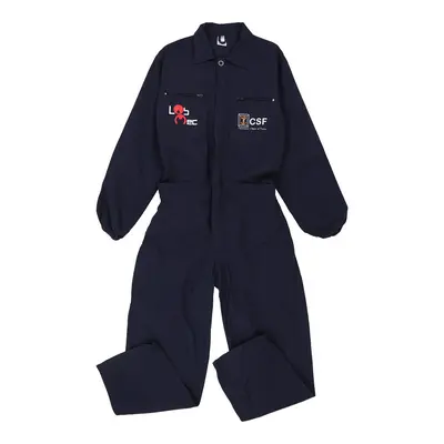 Unbranded Boiler Suit - Large Navy Polyester Blend