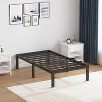 Edenza1-Twin Bed Frames, 14 Inch Heavy Duty Metal Platform Bed Frame Twin Size , No Box Spring Needed/No Shaking/Steel Slat S...