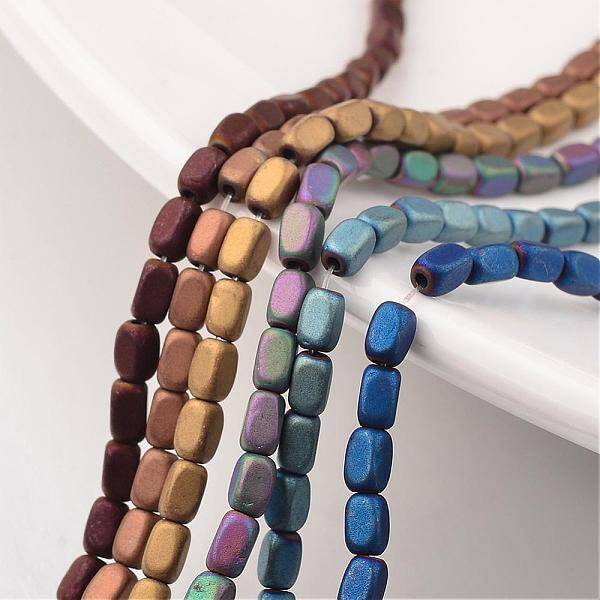 Electroplate Non-magnetic Synthetic Hematite Bead Strands