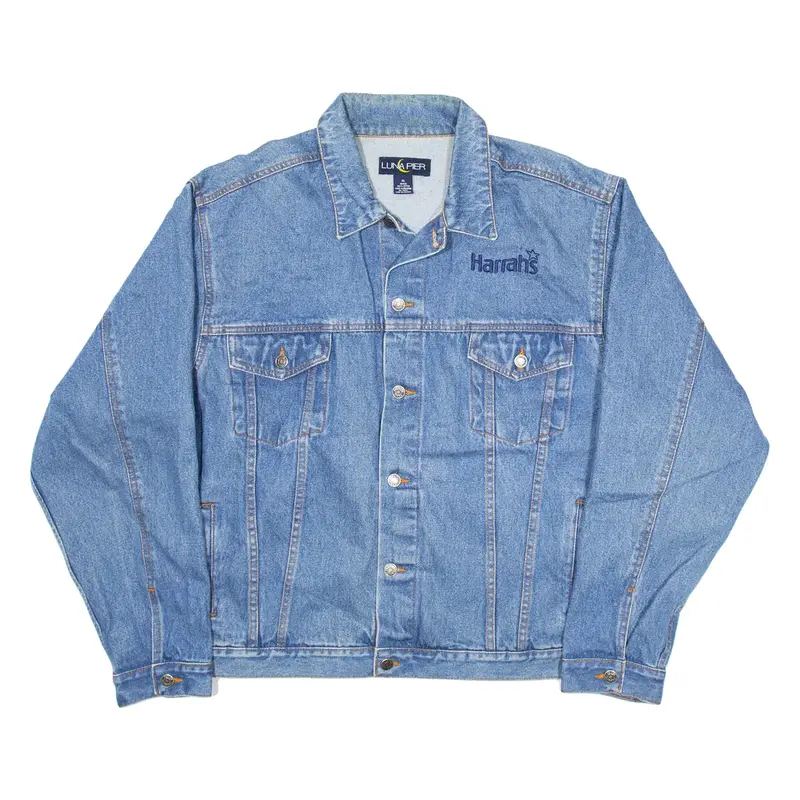 LUNA PIER Harrahs Mens Denim Jacket Blue XL