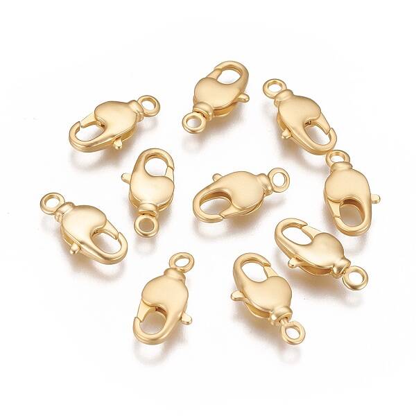 Brass Swivel Lobster Claw Clasps