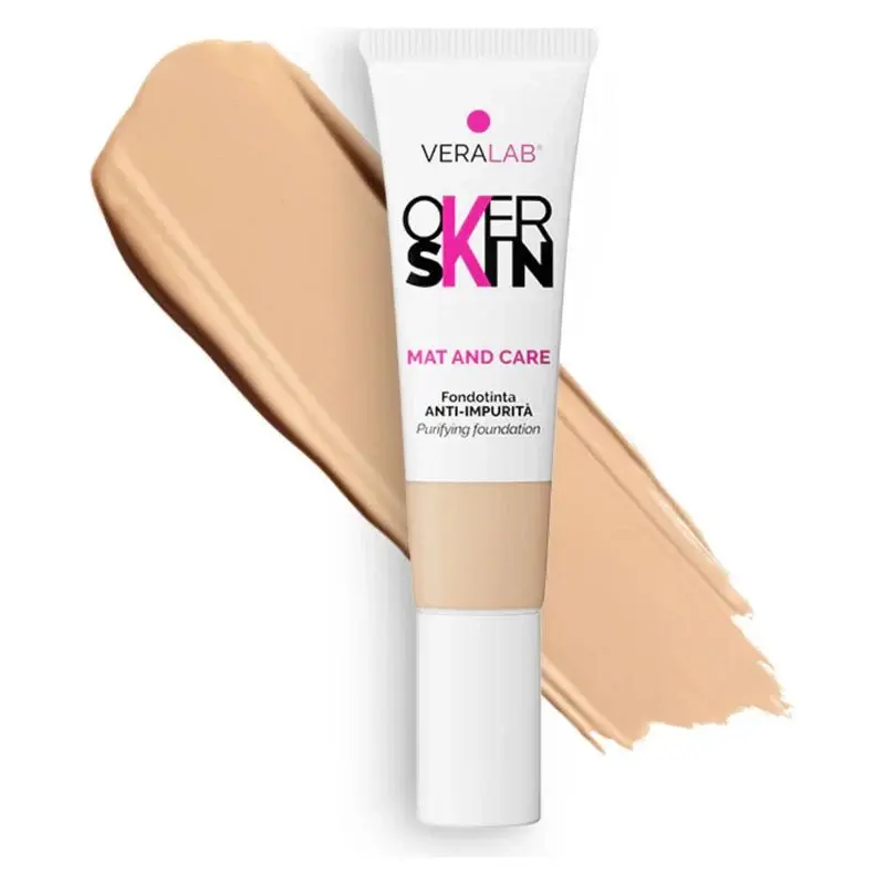 Overskin Mat And Care - Anti-Imperfection Foundation 04 - Cream 30 Ml