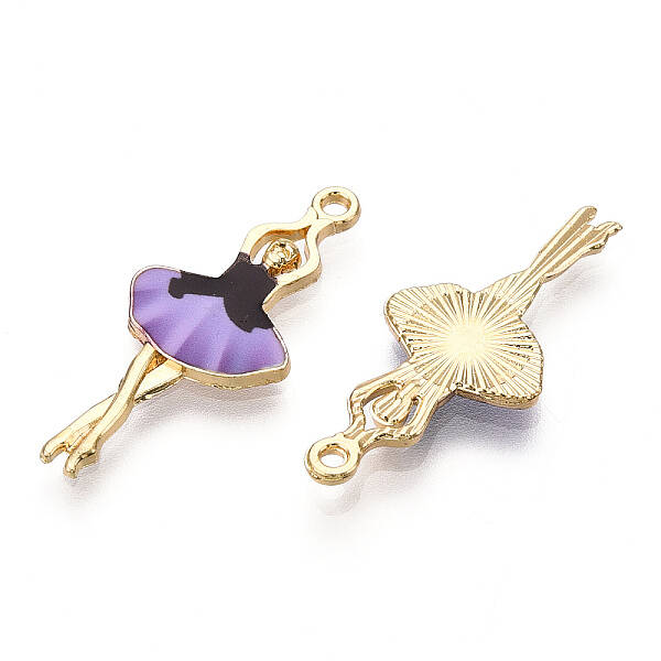Printed Light Gold Tone Alloy Pendants