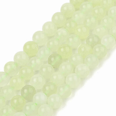 Natural New Jade Stone Round Bead Strands